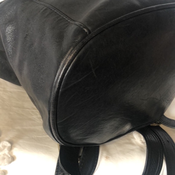 PRIVATE STASH BY SHARMASTER Leather Company black leather backpack. - Picture 10 of 14